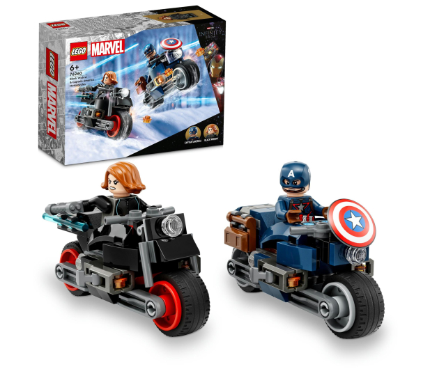 LEGO Marvel 76260 Motocykle Czarnej Wdowy i Kapitana Ameryki - 1144501 - zdjęcie 12